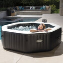 Spa gonflable 6 places Carbone | Octogonal | Noir | INTEX