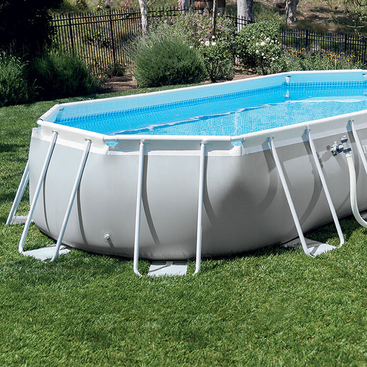 Kit piscine Prism Frame ovale INTEX 6,10 x 3,05 x 1,22 m