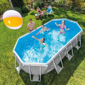 Kit piscine Prism Frame ovale INTEX 6,10 x 3,05 x 1,22 m