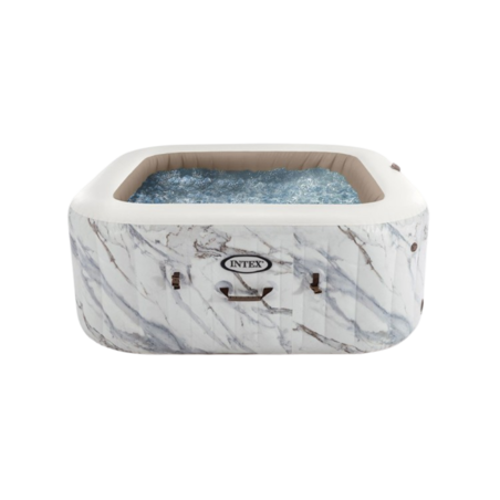 Structure gonflable spa carré bulles/jets 4 places Calacatta INTEX