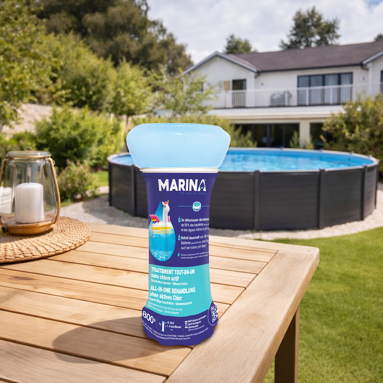 Traitement tout-en-un Marina | Flotteur au brome | 800 g | INTEX
