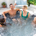 Spa gonflable 6 places Ardoise | Carré | Effet pierres grises | INTEX
