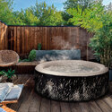 Spa gonflable 4 places Galaxie | Rond | Noir & bandeau LED | INTEX