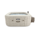 Spa gonflable 4 places Chevron | Carré | Motifs beige & blanc | INTEX