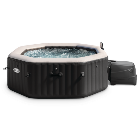 Spa gonflable 6 places Carbone | Octogonal | Noir | INTEX