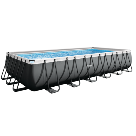 Piscine Ultra XTR rectangulaire | 7,32 x 3,66 x 1,32 m | Gris | INTEX