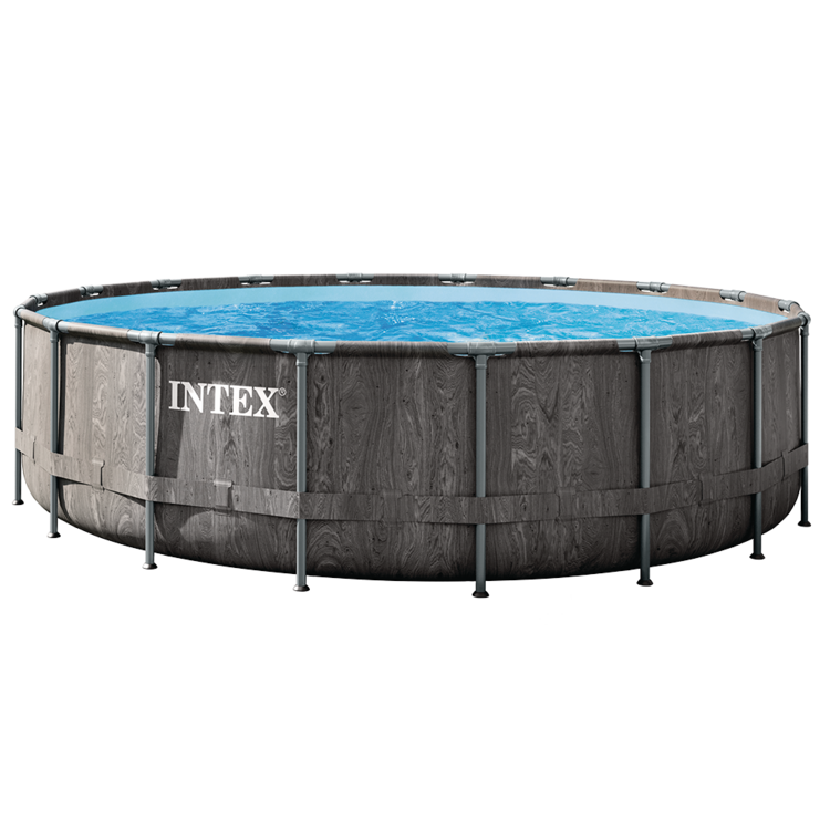 Piscine Baltik | Tubulaire ronde | Gris cérusé | 5,49 x 1,22 m | INTEX