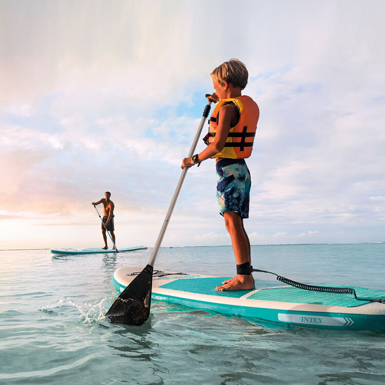 Paddle Aqua Quest 320 | 1 personne | Kit complet d'accessoires | INTEX