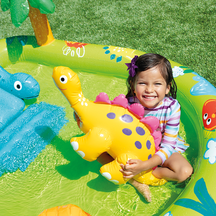 Aire de jeux petit Dino | Jeu gonflable | Enfants de 2 ans+ | INTEX