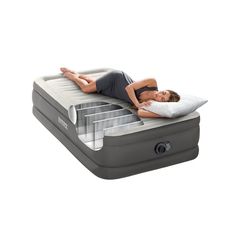Matelas gonflable électrique | Comfort plus TPU | 1 personne | INTEX