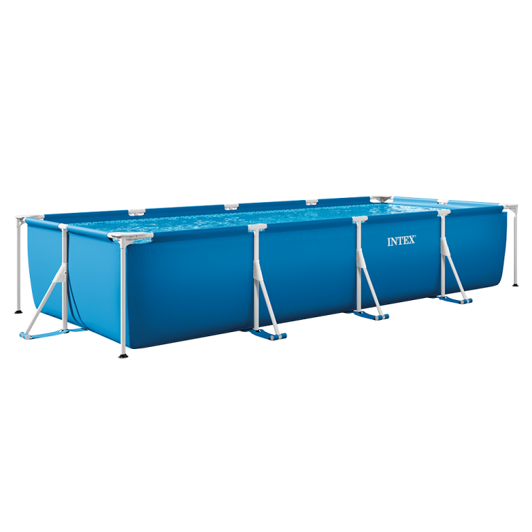 Kit piscine Metal Frame Junior rect INTEX 4,50 x 2,20 x 0,84 m