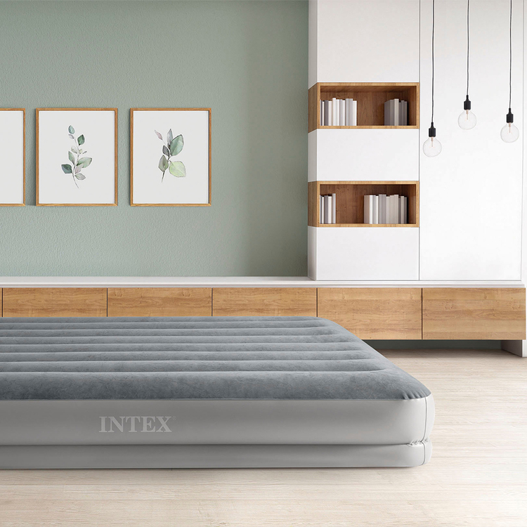 Matelas gonflable prestige mid rise flex pump 2 personnes Intex