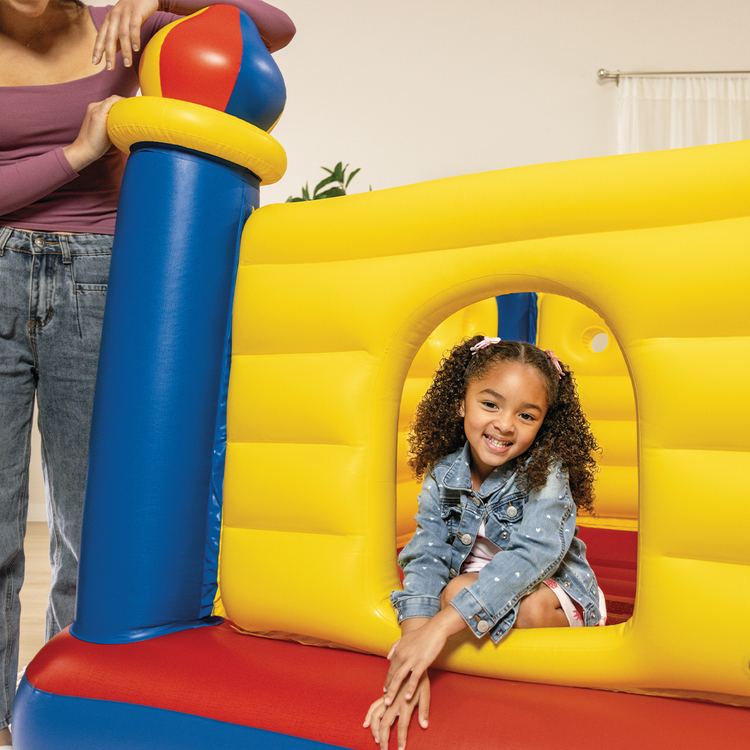 Trampoline gonflable | Château fort | 3-6 ans | INTEX
