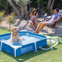  Kit piscine tubulaire pour animaux | Carrée | Bleu | INTEX