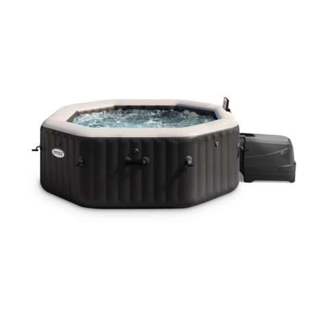 Spa gonflable 4 places Carbone | Octogonal | Noir | INTEX