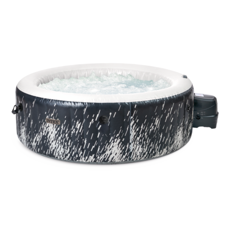 Spa gonflable 4 places Galaxie | Rond | Noir & bandeau LED | INTEX