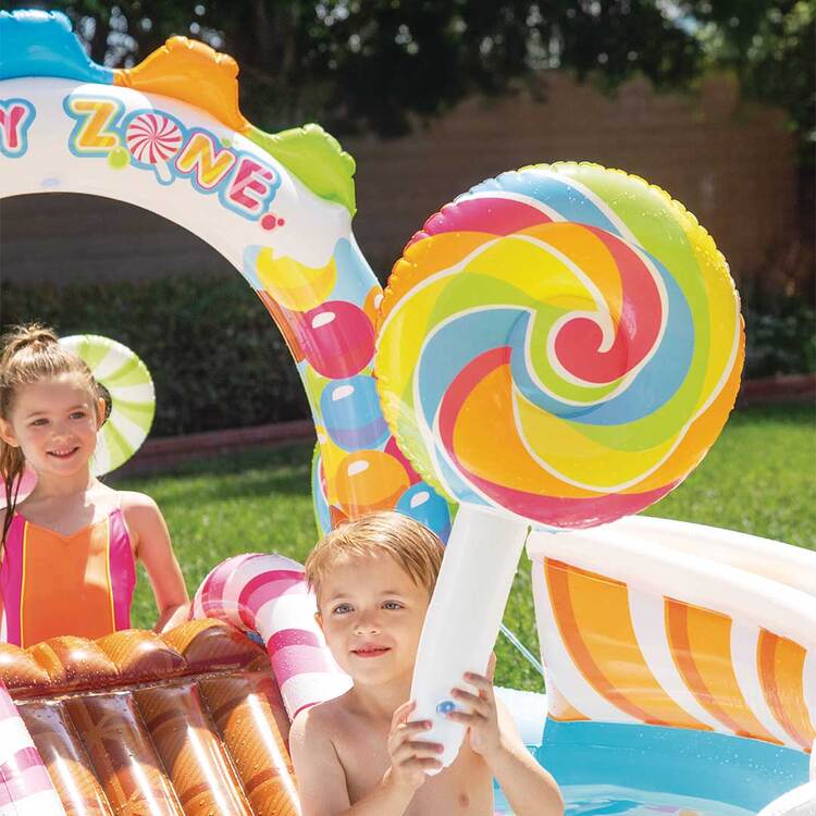 Aire de jeux royaume des bonbons | Jeu gonflable | 2 ans+ | INTEX