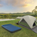 Matelas gonflable camping | TPU Blue USB | 2 personnes | INTEX
