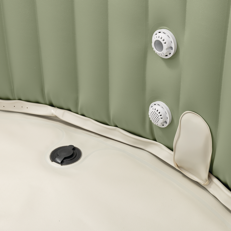 Spa gonflable 8 places Olive | Rond | Vert Olive | INTEX