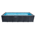 Piscine Graphite tubulaire 6,00 x 3,00 | Habillage en PVC | INTEX