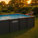 Piscine Graphite tubulaire 6,00 x 3,00 | Habillage en PVC | INTEX