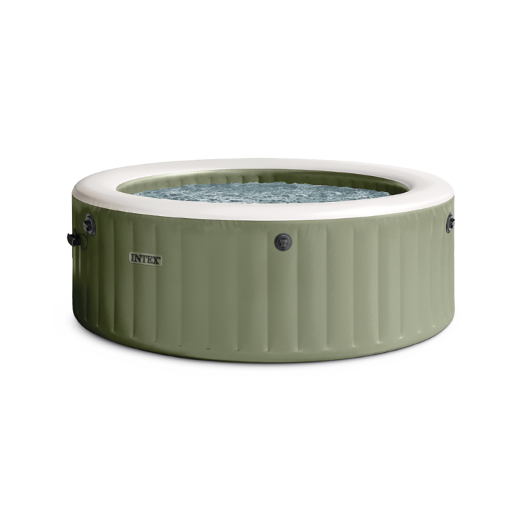 Spa gonflable 4 places Olive | Rond | Vert Olive | INTEX
