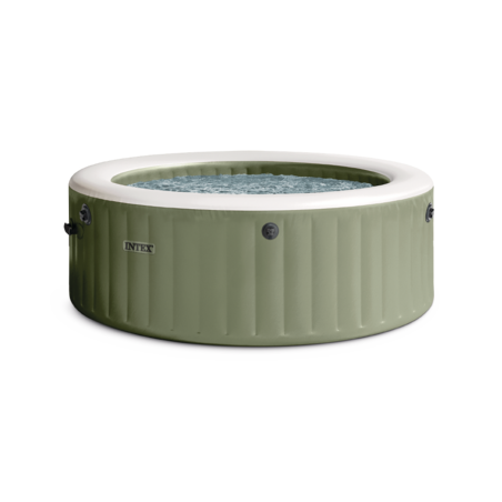Spa gonflable 4 places Olive | Rond | Vert Olive | INTEX