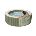 Spa gonflable 6 places Olive | Rond | Vert Olive | INTEX
