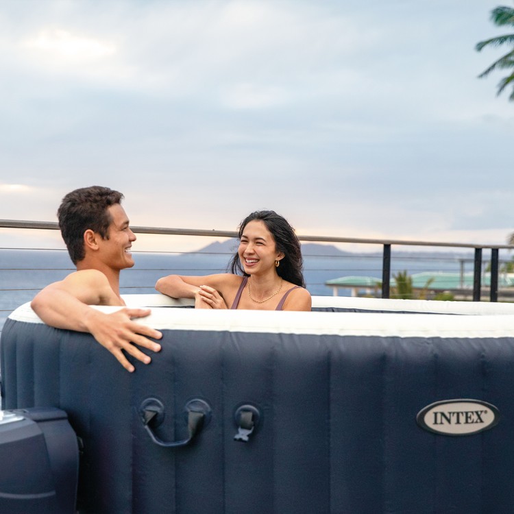 Spa gonflable 6 places Blue Navy | Rond | Bleu foncé | INTEX