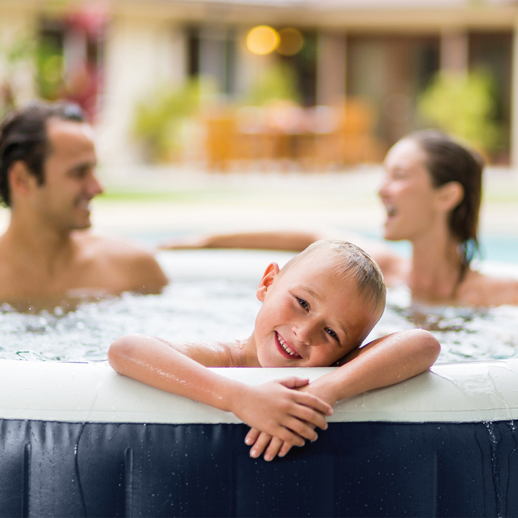 Spa gonflable 6 places Blue Navy | Rond | Bleu foncé | INTEX
