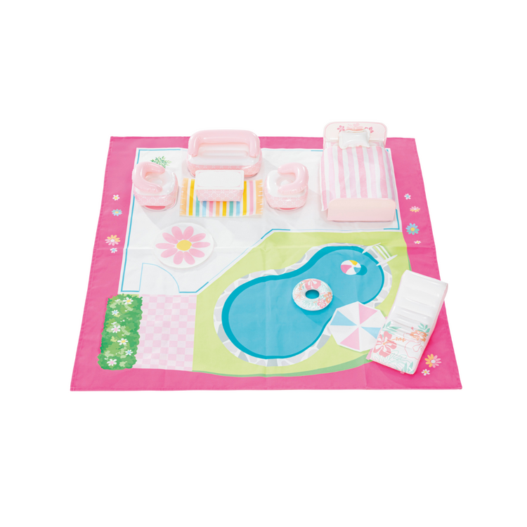 Maison de poupée | Rose | Jeu gonflable | 3 ans+ | INTEX