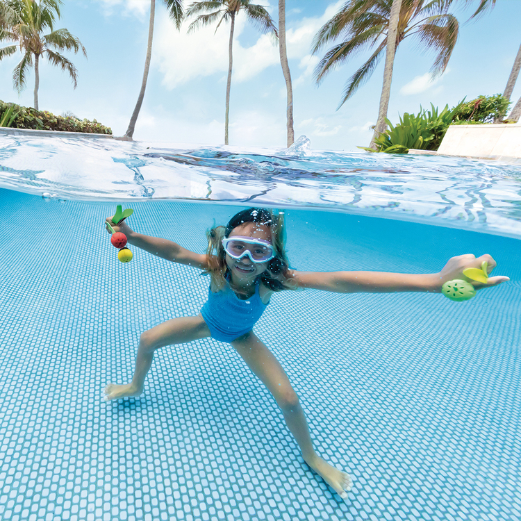 Masque de natation | Coloris bleu ou jaune | Enfants 3 à 8 ans | INTEX