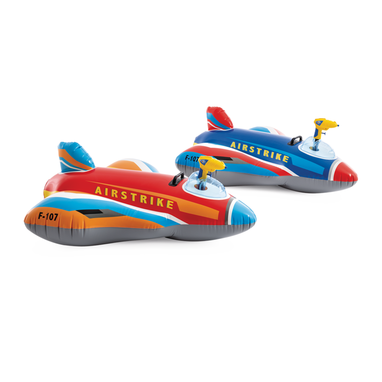 Avion à chevaucher | Avec pistolet | 2 coloris | INTEX