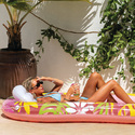 Lounge tropical | Matelas de piscine | Oreiller inclus | INTEX