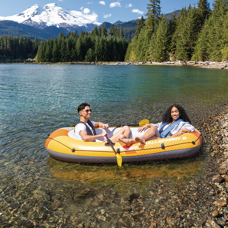Bateau gonflable Challenger 2 | Rames & gonfleur | 2 places | INTEX
