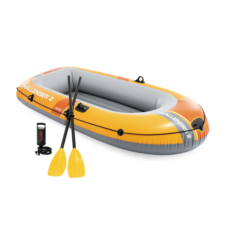 Bateau gonflable Challenger 2 | Rames & gonfleur | 2 places | INTEX
