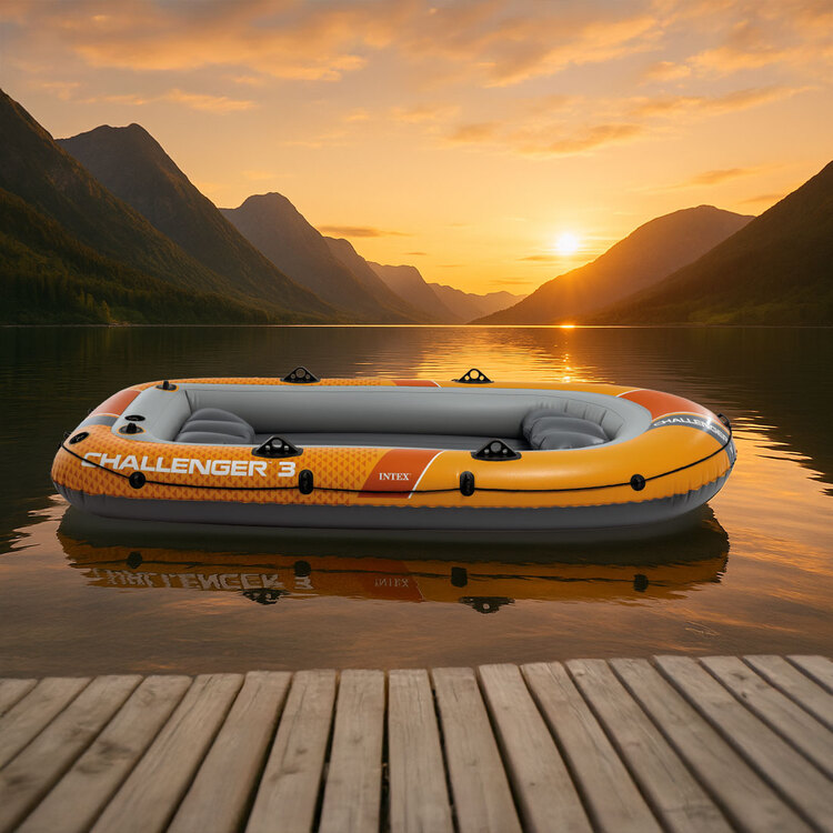 Bateau gonflable Challenger 3 | Rames & gonfleur | 3 places | INTEX