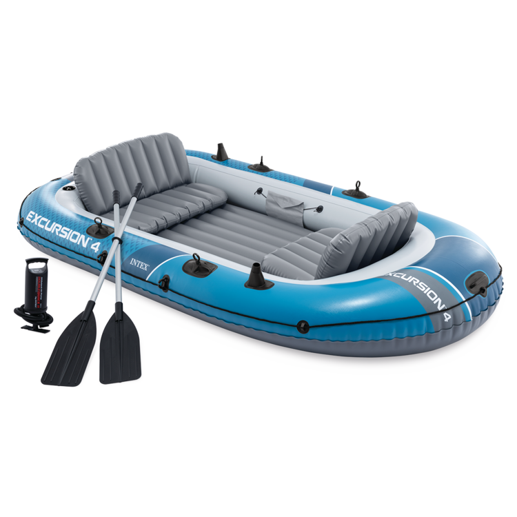 Bateau gonflable | Excursion 4 | Kit complet | 4 places | INTEX
