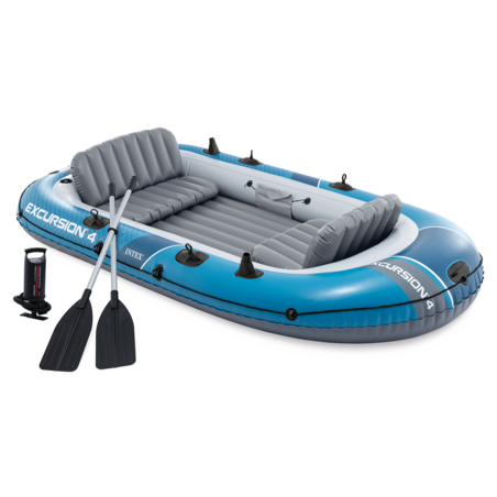 Bateau gonflable | Excursion 4 | Kit complet | 4 places | INTEX