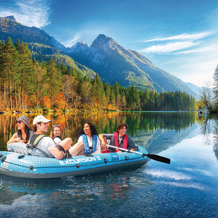 Bateau gonflable | Excursion 5 | Kit complet | 5 places | INTEX