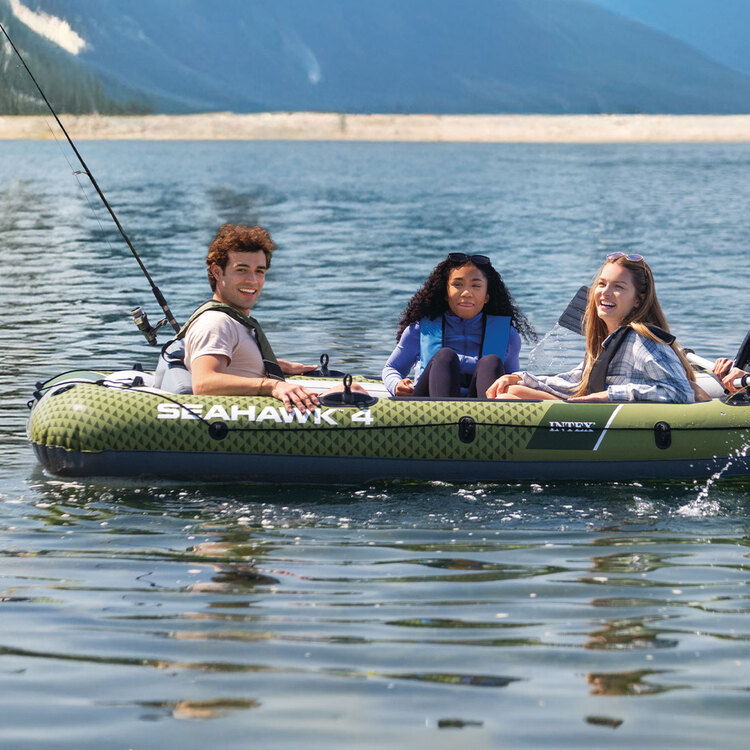Bateau gonflable | Seahawk 4 | Rames & gonfleur | 4 places | INTEX