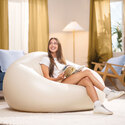 Fauteuil poire beige