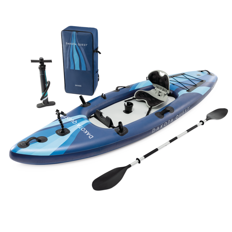 Kayak Dakota Quest | 1 personne | Kit d'accessoires complet | INTEX