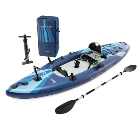 Kayak Dakota Quest | 1 personne | Kit d'accessoires complet | INTEX