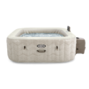 Spa gonflable 6 places Chevron | Carré | Motifs beige & blanc | INTEX