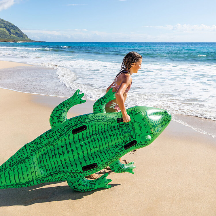 Grand crocodile gonflable INTEX