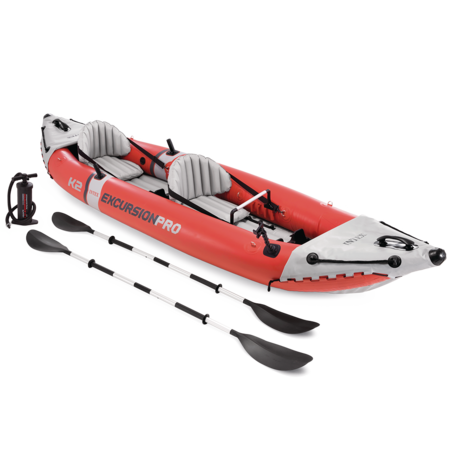 Kayak gonflable | Excursion Pro K2 | 2 places | Kit complet | INTEX