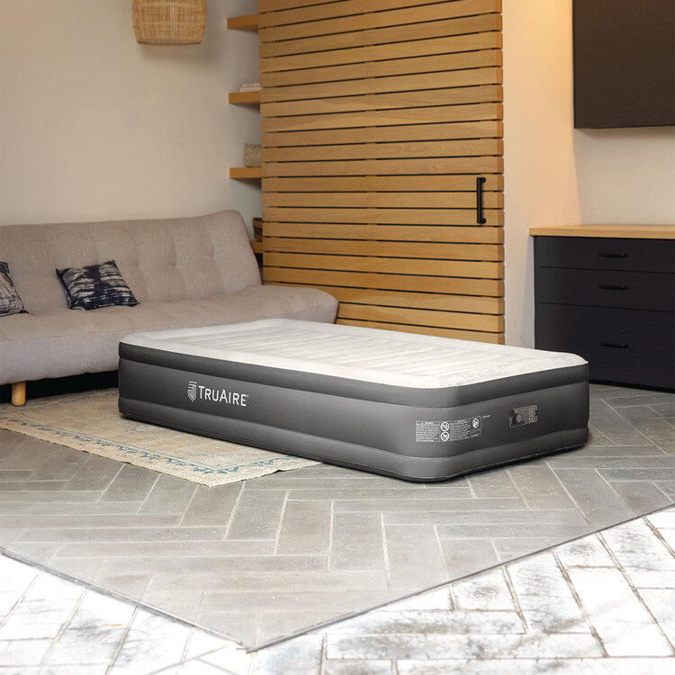 Matelas gonflable électrique | TPU comfort plush | 1 personne | INTEX