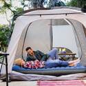 Matelas gonflable camping | TPU Blue USB | 2 personnes large | INTEX