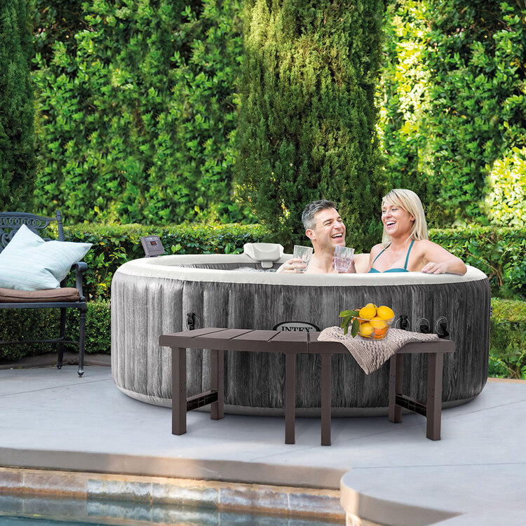 Entourage pour spa gonflable 4 places rond | 2 pièces médium | INTEX